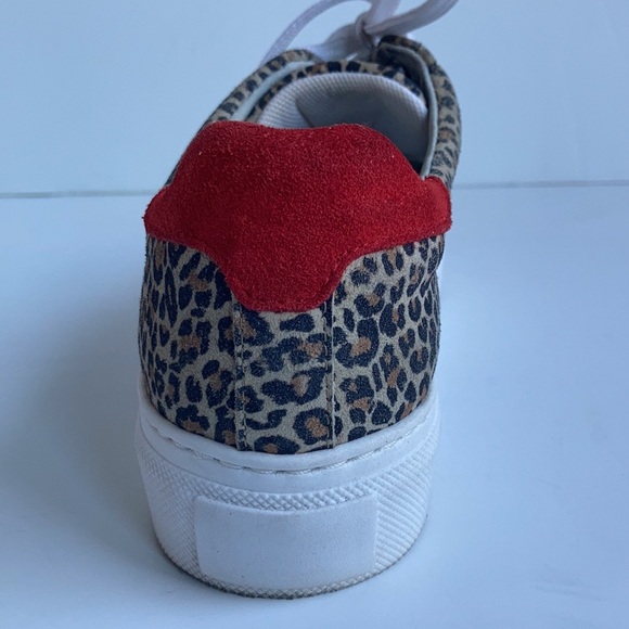 Erin Michael Portugal Topper leopard print lace sneaker retro inspired - Picture 14 of 16